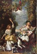 John Singleton Copley The Three Youngest Daughters of King George III oil painting on canvas